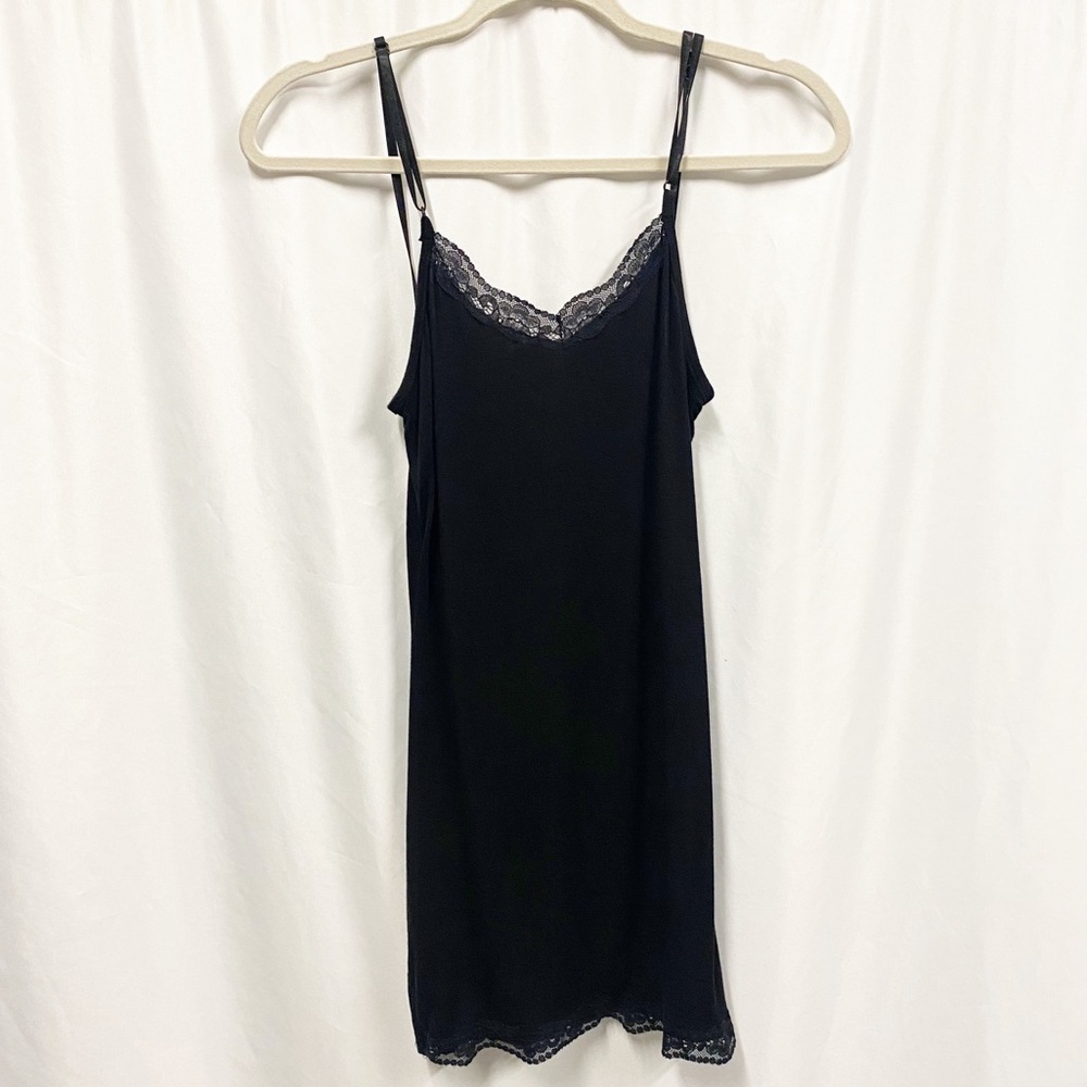 Casting Y2K Black Lacey Stretch Slip Dress